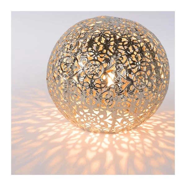 Lucide PAOLO - Table lamp - Ø 14,5 cm - 1xG9 - Silver - detail 1